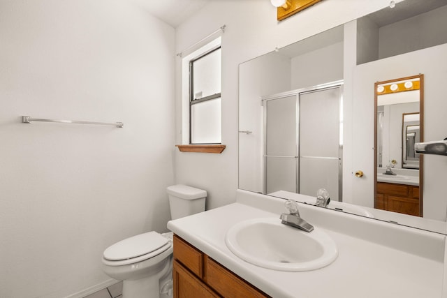 1905 Gomez Dr SW, Los Lunas, NM 87031 - full bath featuring toilet, a shower stall, and vanity