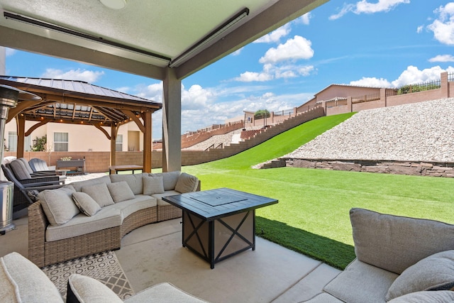 1661 Camino Culiacan, Los Lunas, NM 87031 - view of patio featuring a gazebo and an outdoor living space