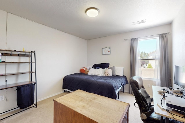 525 Peaceful Meadows Dr NE, Rio Rancho, NM 87144 - bedroom featuring light colored carpet, an office area, and baseboards