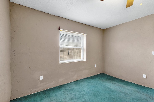1237 Gabaldon Rd, Belen, NM 87002 - empty room featuring a ceiling fan and carpet floors