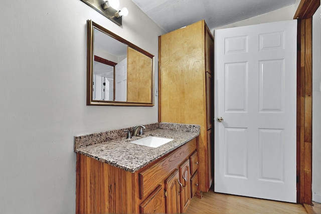 1237 Gabaldon Rd, Belen, NM 87002 - bathroom with vanity and wood finished floors