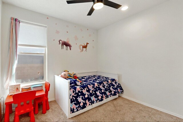 1605 Copper Mountain Trl NW, Albuquerque, NM 87120 - bedroom featuring carpet, baseboards, and ceiling fan