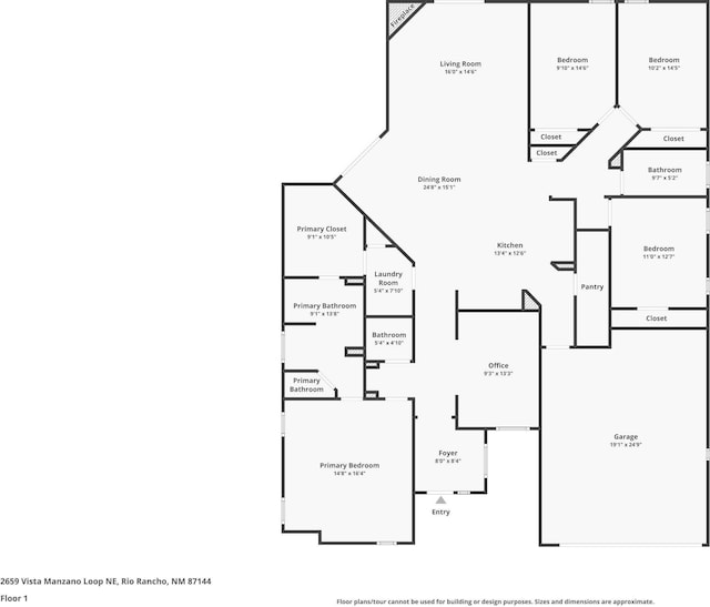 2659 Vista Manzano Loop NE, Rio Rancho, NM 87144 - home floor plan