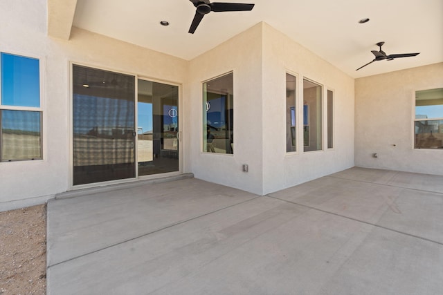 1413 6th St SE, Rio Rancho, NM 87124 - view of patio featuring ceiling fan