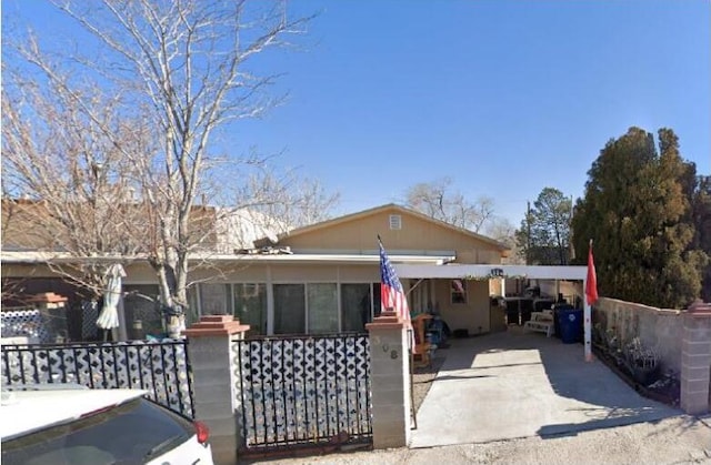 308 San Pablo St NE, Albuquerque, NM 87108 - view of front of house with concrete driveway