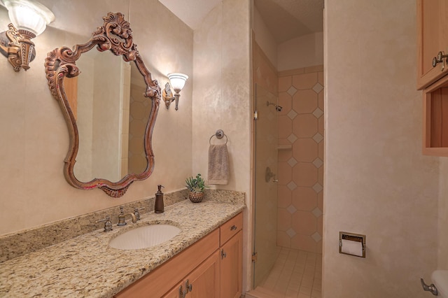 4110 Waterwillow Pl NW, Albuquerque, NM 87120 - bathroom with vanity and a shower stall