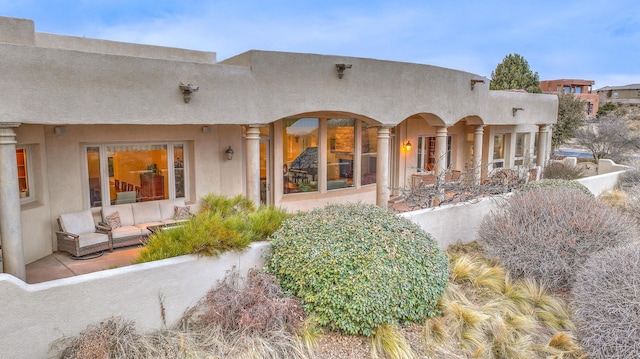 4110 Waterwillow Pl NW, Albuquerque, NM 87120 - rear view of house featuring stucco siding