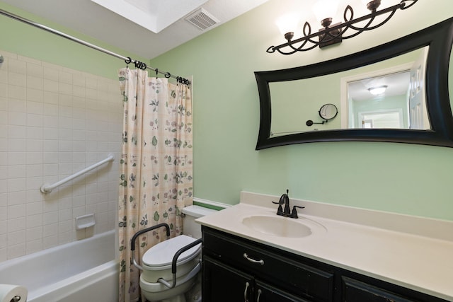 9200 Saguaro St NW, Albuquerque, NM 87114 - full bath with toilet, shower / tub combo with curtain, and vanity