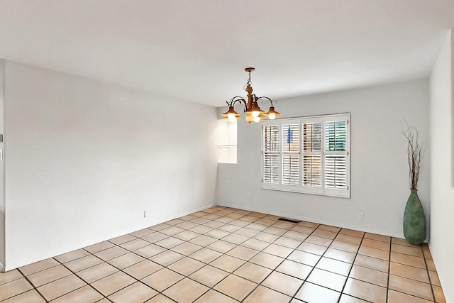 1704 Quail Run Ct NE, Albuquerque, NM 87122 - spare room featuring a chandelier