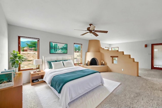1704 Quail Run Ct NE, Albuquerque, NM 87122 - bedroom featuring carpet and ceiling fan
