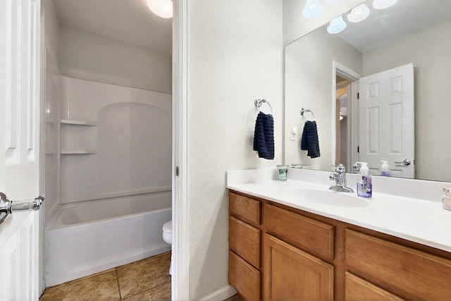 1412 Wind Ridge Dr NW, Albuquerque, NM 87120 - bathroom with vanity, bathtub / shower combination, and tile patterned floors