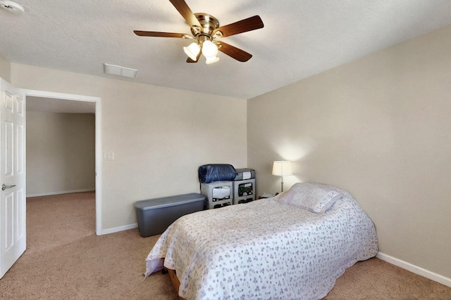 1412 Wind Ridge Dr NW, Albuquerque, NM 87120 - bedroom with carpet and a ceiling fan