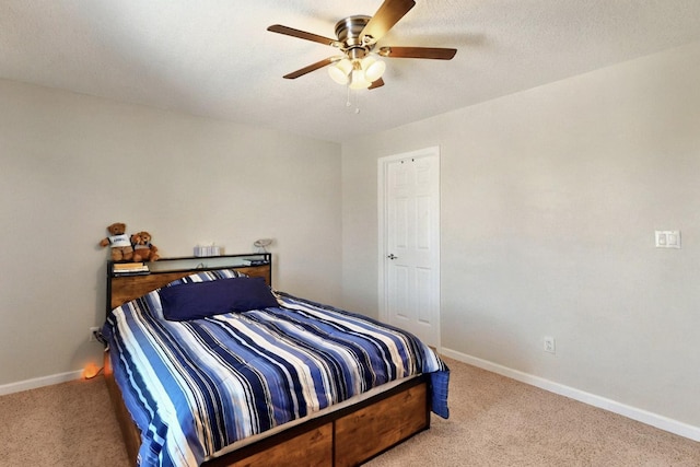 1412 Wind Ridge Dr NW, Albuquerque, NM 87120 - bedroom featuring carpet and a ceiling fan