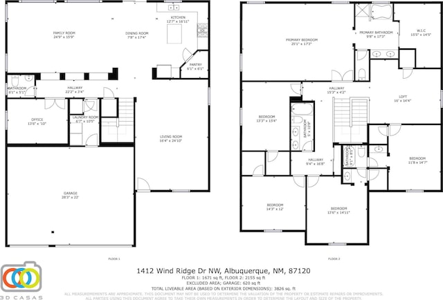 1412 Wind Ridge Dr NW, Albuquerque, NM 87120 - view of room layout