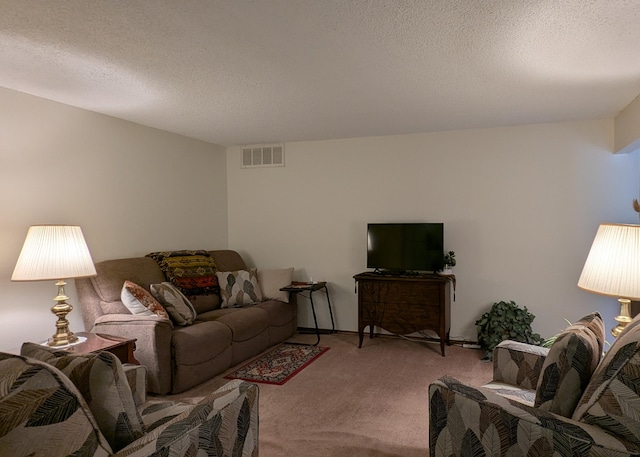 3501 Juan Tabo Blvd NE Unit K9, Albuquerque, NM 87111 - living area featuring light carpet and a textured ceiling