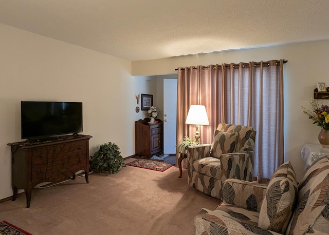 3501 Juan Tabo Blvd NE Unit K9, Albuquerque, NM 87111 - living room with carpet flooring and a textured ceiling