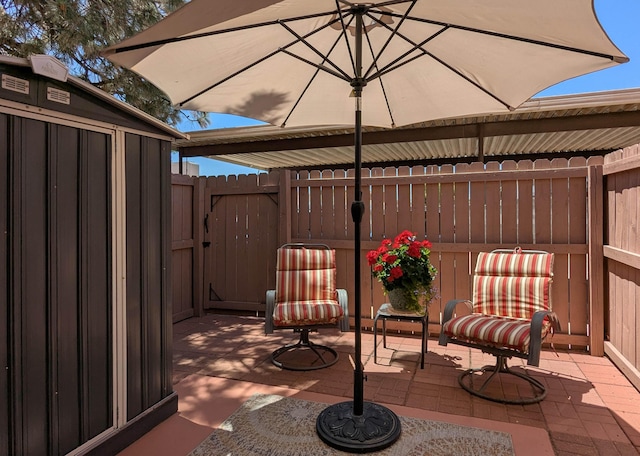 3501 Juan Tabo Blvd NE Unit K9, Albuquerque, NM 87111 - view of patio with a gate