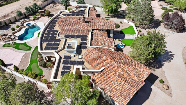 9301 Black Farm Ln NW, Albuquerque, NM 87114 - drone / aerial view of a pool area