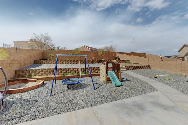 1854 Valle Vista Rd NW, Los Lunas, NM 87031 - community jungle gym featuring a fenced backyard