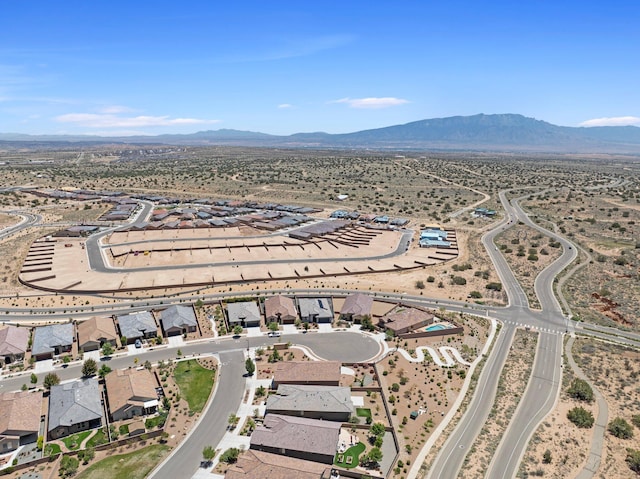 6413 Kings Cyn NE, Rio Rancho, NM 87144 - aerial view of residential area featuring a mountain backdrop