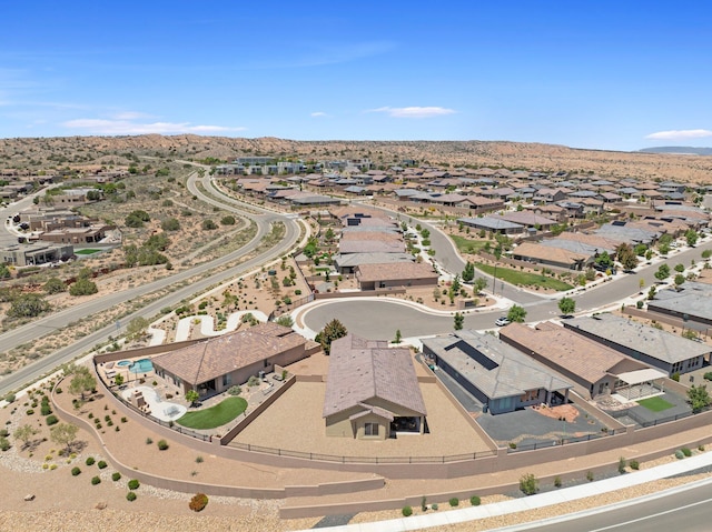 6413 Kings Cyn NE, Rio Rancho, NM 87144 - aerial perspective of suburban area featuring a mountainous background