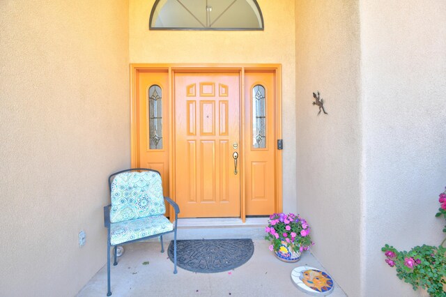2865 Tramway Cir NE, Albuquerque, NM 87122 - entrance to property featuring stucco siding