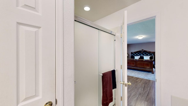 3032 Cochiti St NE, Rio Rancho, NM 87144 - hall with wood finished floors