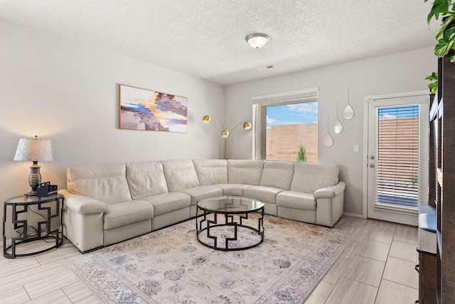 684 Turmalina Dr SE, Rio Rancho, NM 87124 - living area with baseboards and a textured ceiling