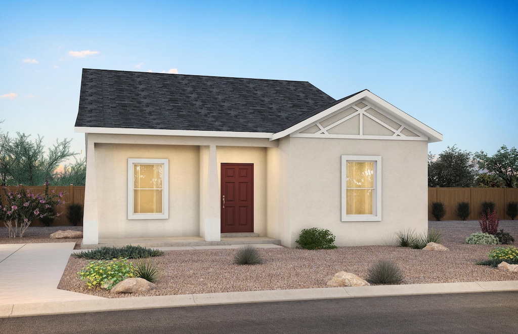 807 Camino Brenden, Moriarty, NM 87035 - view of front of home featuring stucco siding