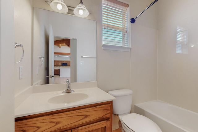 5124 Pyrite Pl NW, Albuquerque, NM 87114 - full bathroom with toilet, vanity, and shower / bath combination