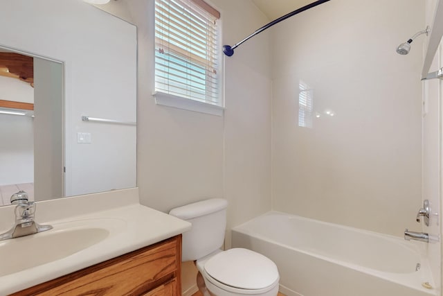 5124 Pyrite Pl NW, Albuquerque, NM 87114 - bathroom with shower / bath combination, vanity, and toilet