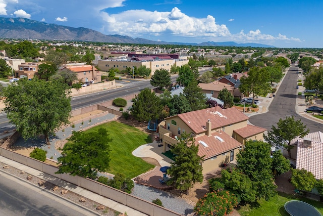 8215 Corona Ave NE, Albuquerque, NM 87122 - aerial view of residential area with a mountain backdrop