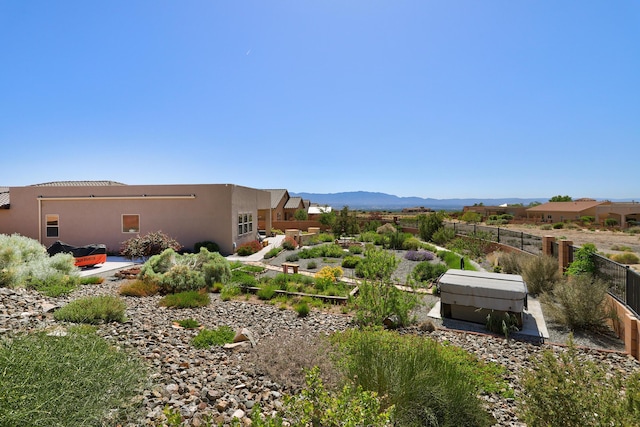 6240 Redroot St, Albuquerque, NM 87120 - view of yard featuring a mountain view