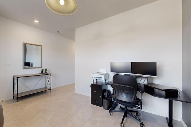2317 Solara Loop NE, Rio Rancho, NM 87144 - office featuring light tile patterned floors and recessed lighting