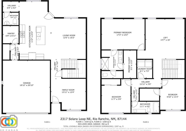 2317 Solara Loop NE, Rio Rancho, NM 87144 - view of home floor plan