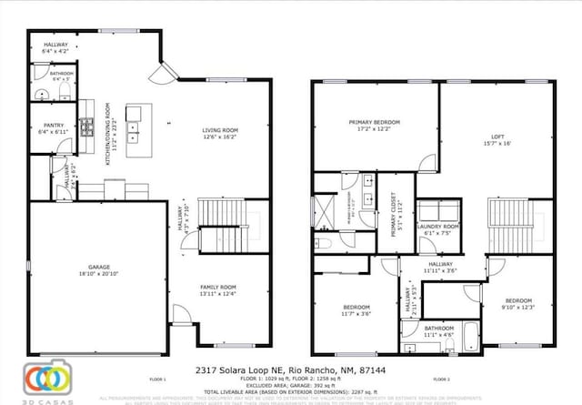 2317 Solara Loop NE, Rio Rancho, NM 87144 - view of home floor plan