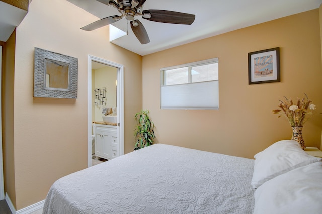 10008 Propps St NE, Albuquerque, NM 87112 - bedroom featuring ensuite bath and ceiling fan