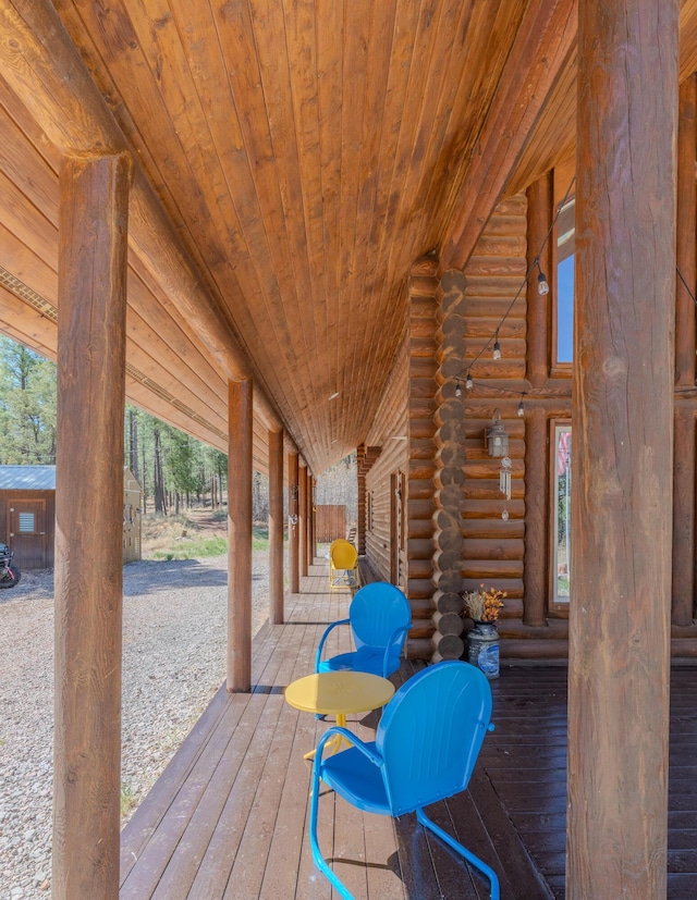 31 Smokey Bear Rd, Ramah, NM 87321 - view of wooden porch