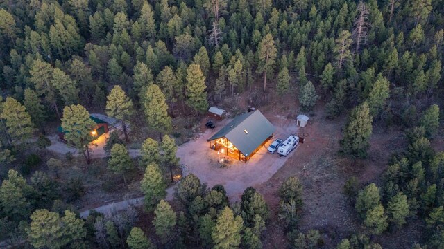 31 Smokey Bear Rd, Ramah, NM 87321 - view from above of property with a forest