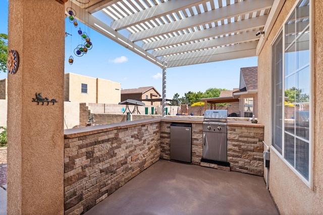 1908 Selway Pl NW, Albuquerque, NM 87120 - view of patio / terrace with a pergola