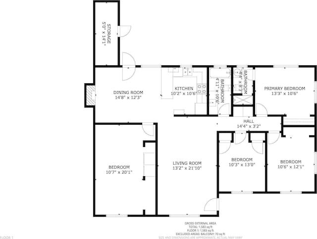 2724 Pennsylvania St NE, Albuquerque, NM 87110 - floor plan / room layout