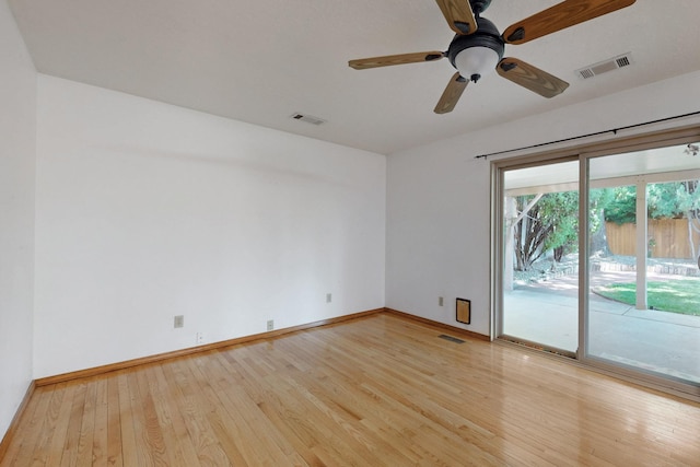 12304 Phoenix Ave NE, Albuquerque, NM 87112 - empty room with light wood-type flooring, baseboards, and a ceiling fan