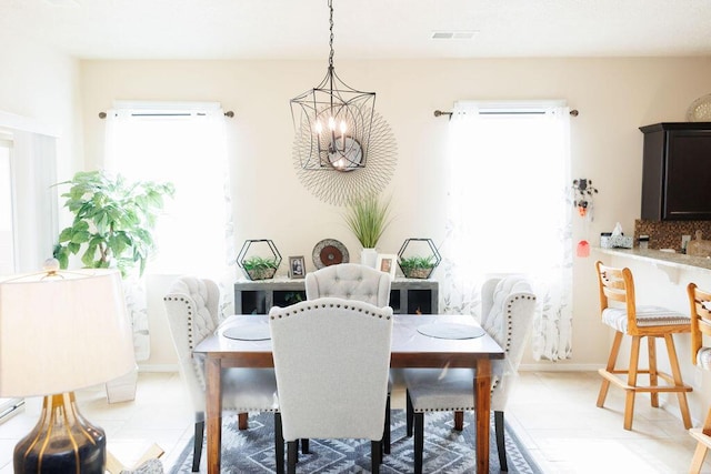 1019 Jacobs Dr NE, Rio Rancho, NM 87144 - dining room with plenty of natural light and a chandelier