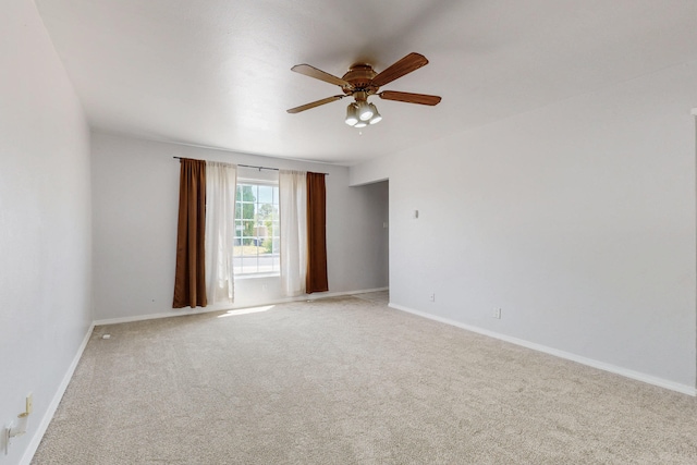 9913 Leyendecker Rd NE, Albuquerque, NM 87112 - unfurnished room featuring ceiling fan, light carpet, and baseboards
