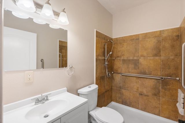 2012 Foothill Dr SW, Albuquerque, NM 87105 - full bath featuring vanity, toilet, and a tile shower