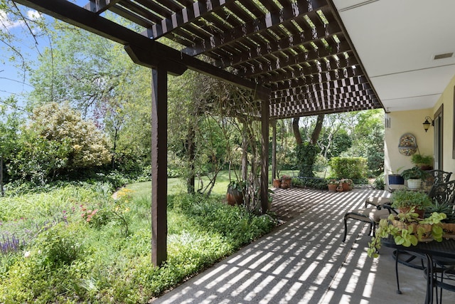 8480 Osuna Rd NE, Albuquerque, NM 87111 - view of patio / terrace featuring a pergola