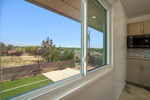 4509 Tottle Ave NW, Albuquerque, NM 87114 - detailed view of stainless steel microwave and backsplash