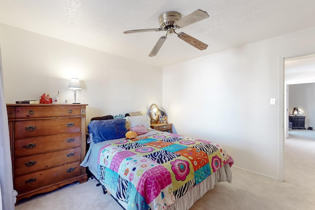 648 Frederico Blvd, Rio Communities, NM 87002 - bedroom featuring light carpet and a ceiling fan