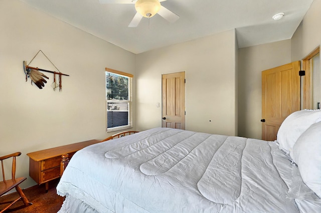 1 Seasons Cir, Placitas, NM 87043 - bedroom with a ceiling fan