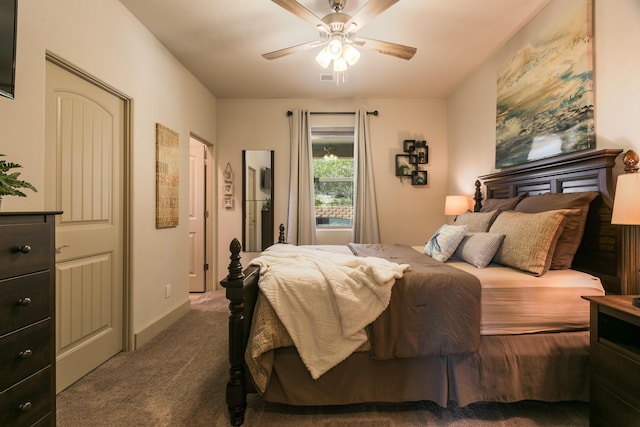 31 Express Blvd, Sandia Park, NM 87047 - bedroom with carpet and a ceiling fan